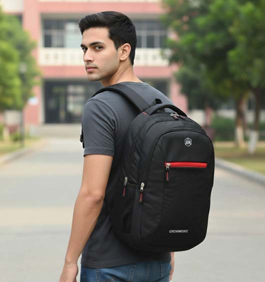 Crown Black Laptop Backpack